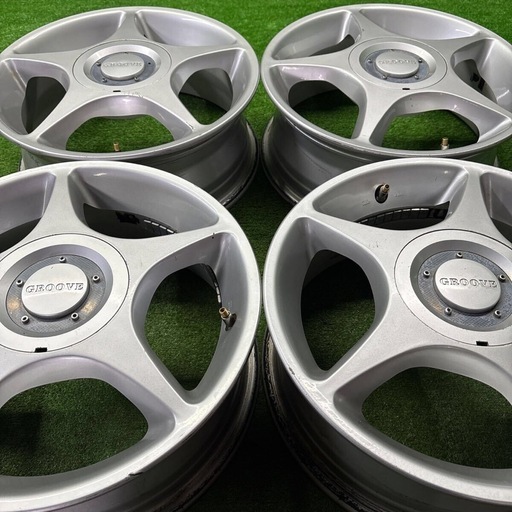 GROOVE DOORAY 15×5.5J +45 5H ハブ68 15インチ　5穴　社外　ホイール　S50510055