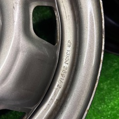 トヨタ純正　スチールホイール　13×5J PCD100 4H ハブ55 13インチ 4穴　S50408042の画像