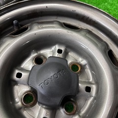 トヨタ純正　スチールホイール　13×5J PCD100 4H ハブ55 13インチ 4穴　S50408042の画像
