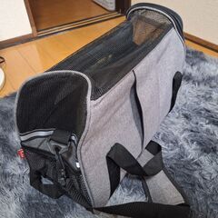 Petami メッシュキャリーバッグ グレー 中型猫用の画像