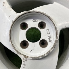 DUNLOP ダンロップ　T-E 14×6J +38 PCD100 4H ハブ60 ホイール　1本 14インチ　4穴　白　241007012の画像