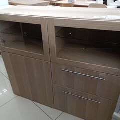 ★ジモティ割あり★ IKEA 食器棚 ナチュラルベージュ H12...