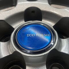 BS BRIDGESTONE ECO FORME SE-10 エコフォルム 15インチ 4本 6J5HPCD100+45 トヨタ純正ナット必須 プリウス カローラ ウィッシュ等(MHD396)クレジットカード QRコード決済可能の画像