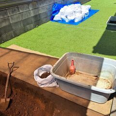 庭土の土嚢 30袋 お譲りします（1袋約20kg）※園芸不適　③_250624の画像