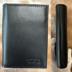 未使用品TUMIトゥミ名刺入れ定期入れパスケースカードケース黒ブラックメンズ箱有の画像