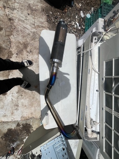 モンキー用武川チタンマフラー