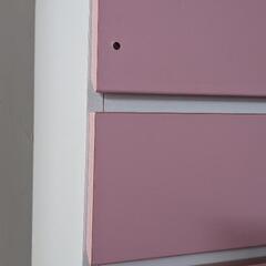 タンス　プラケース　ピンク色の画像