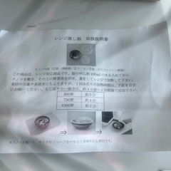レンジ蒸し器　手描きの器の画像