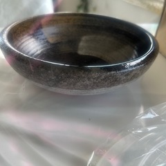 レンジ蒸し器　手描きの器の画像