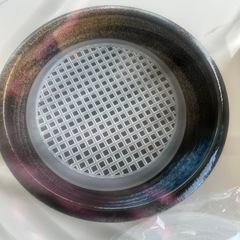レンジ蒸し器　手描きの器の画像