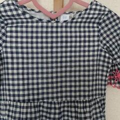 GAP(ギャップ) キッズ 半袖ワンピース ギンガムチェック 130cmの画像