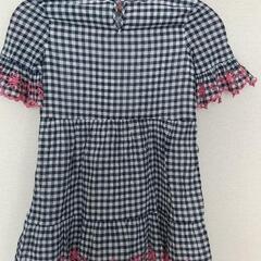 GAP(ギャップ) キッズ 半袖ワンピース ギンガムチェック 130cmの画像