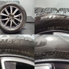 【BS BLIZZAK DM-V3 225/55R19】スタッドレス【マツダ KF系 CX-5 純正ホイール 19インチ 7J5HPCD114.3+45】バリ溝 CX-8にも　(MTP527)クレジットカード QRコード決済可能の画像