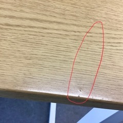 平デスク ニトリ デスクザッキー95 ナチュラル PCデスクの画像
