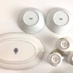Y231 まとめて！6点セット‼︎ Noritake/ノリタケ パーティーセット FLOWER TIME 他 長皿 中皿 カップ 花柄 訳あり 現状品の画像