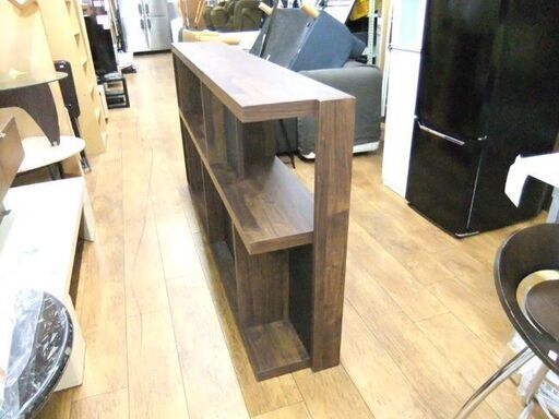 シェルフ 大塚家具 シーナWN 幅180×奥29×高90 棚 ブラウン 茶系 オープンシェルフ 収納棚 札幌市厚別区 厚別店