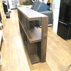 シェルフ 大塚家具 シーナWN 幅180×奥29×高90 棚 ブラウン 茶系 オープンシェルフ 収納棚 札幌市厚別区 厚別店の画像