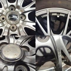 【BS BLIZZAK VRX 175/65R15】スタッドレス【Exceeder 15インチ 5.5J4HPCD100+45】20年製 バリ溝 カローラアクシオ/フィールダー等(MTM627)クレジットカード QRコード決済可能の画像