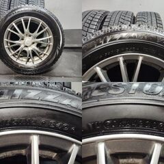 【BS BLIZZAK VRX 175/65R15】スタッドレス【Exceeder 15インチ 5.5J4HPCD100+45】20年製 バリ溝 カローラアクシオ/フィールダー等(MTM627)クレジットカード QRコード決済可能の画像