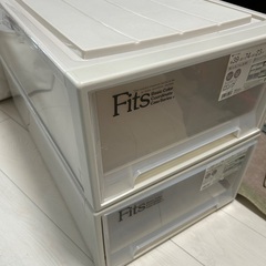 衣類収納ケース二個 幅39x奥行74x高さ23
