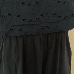 UNIQLO(ユニクロ)キッズ ノースリーブワンピース ネイビー 130cmの画像