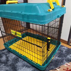 PET'S CREW 中型犬用 折りたたみ式旅行用ケージの画像