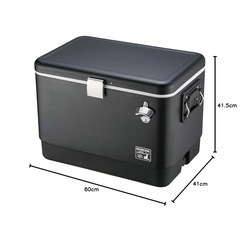 キャプテンスタッグ（CAPTAIN STAG） クーラーボックス スチールフォームクーラー 容量51L 水抜き付き CSブラックラベルの画像