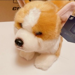 寝そべりわんこ ぬいぐるみ 約40cm (コーギー)の画像