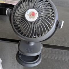 クリップ扇風機　電池式の画像