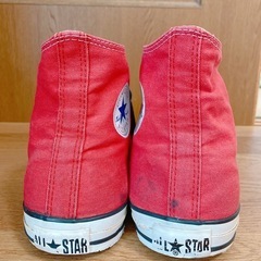 Converse all star ハイカットスニーカー レッドの画像