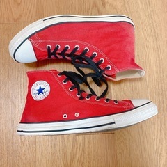 Converse all star ハイカットスニーカー レッドの画像