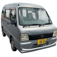 スバル SUBARU サンバー ワゴン グレー　マニュアル車　の画像