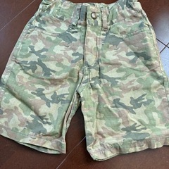 迷彩柄　ハーパン　100センチ