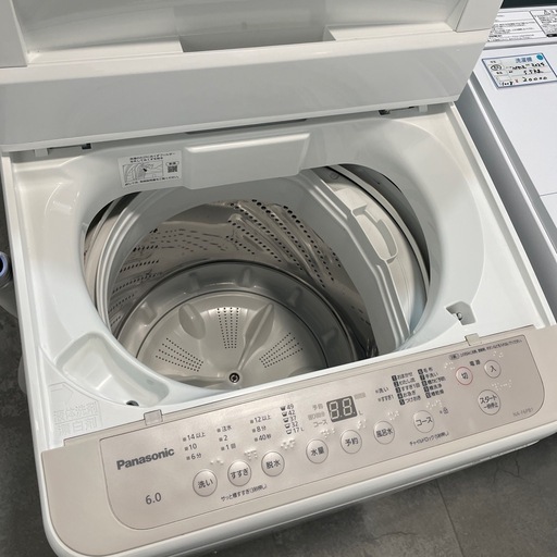 【ジモティー割】Panasonic 2022年製 6.0kg 洗濯機（ID1037）