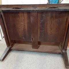 アンティーク　木製文机テーブルの画像