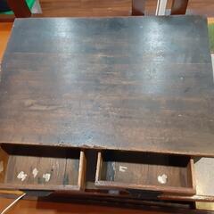 アンティーク　木製文机テーブルの画像