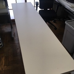 会議テーブル　白　1800 