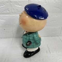 昭和レトロ 現状品 佃公彦 ほのぼの君 陶器製 貯金箱 全長約23cm インテリア 置物 札幌市 白石店 の画像
