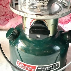 Te089●札幌市内 無料配達●コールマン シングルマントルランタン 286 グリーン 92年製 収納ケース付き●USEDの画像