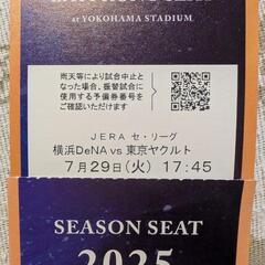 SEASON SEAT
7月29日(火) 横浜DeNAベイスター...