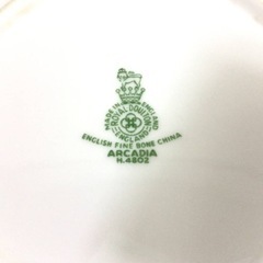 X107 ROYAL DOULTON/ロイヤルドルトン ARCADIA/アルカディア プレート 3枚 色違い刻印あり 廃盤品 現状品の画像