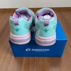 ムーンスター　光る靴　ミント　19cmの画像