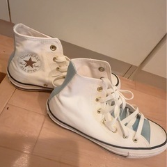 CONVERSE ALL STAR ハイカットスニーカー ホワイト/ブルーの画像