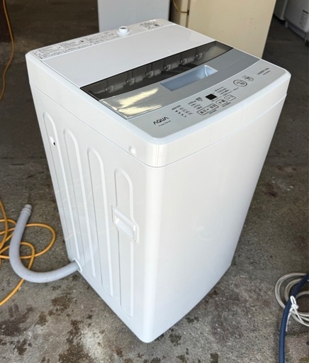 札幌市内配送可 20年製 AQUA アクア ビッグカメラ限定モデル 5kg 全自動洗濯機 AQW-S50HBK-FS フロストシルバー
