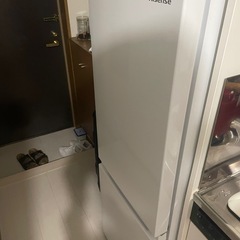 ハイセンス 冷蔵庫 幅49cm 175L ホワイト 