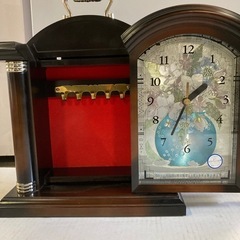 昭和レトロ　置き時計　掛け時計　エリザベスキーボックスの画像