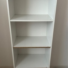 4段　白　カラーボックス　収納家具