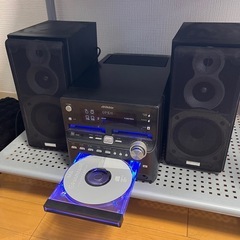 【Victor製🎵】動作確認済‼️高音質オーディオコンポ（スピーカー付き）の画像