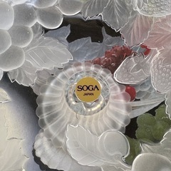 日本製 SOGAガラス高皿の画像