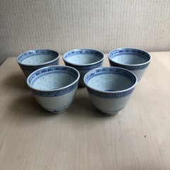 湯呑み5個セット　中国製の画像